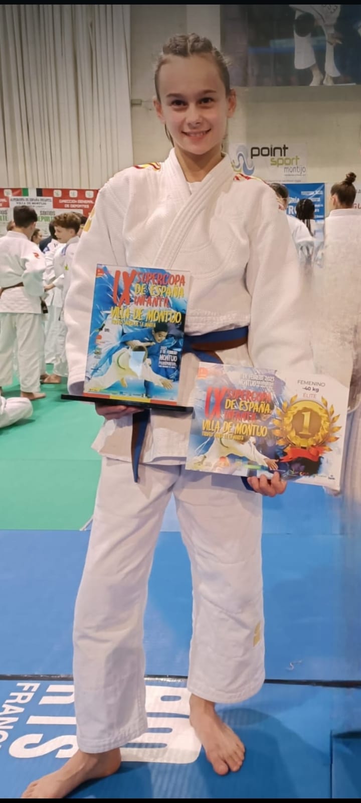 ORO para Paula y 5º PUESTO para Garazien la Supercopa de España de Judo Infantil de Montijo. 08-02-25